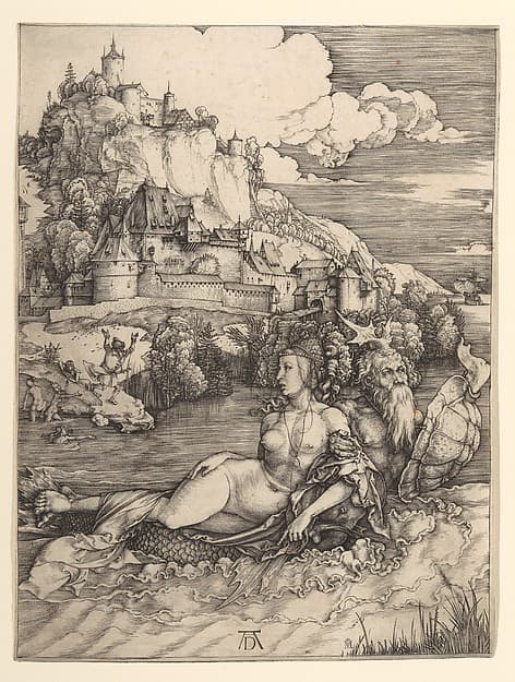 Albrecht Dürer. Sea Monster (Dürer engraving)