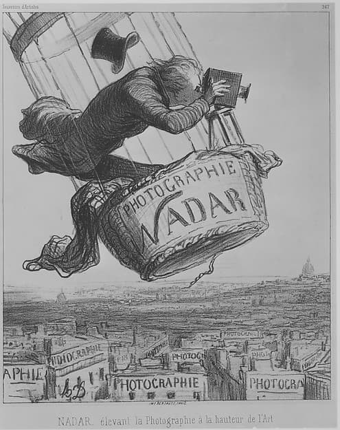 Honoré Daumier. Nadar elevates photography to the height of art