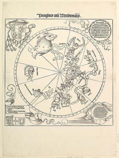 Albrecht Dürer. Celestial Globe: Southern Hemisphere