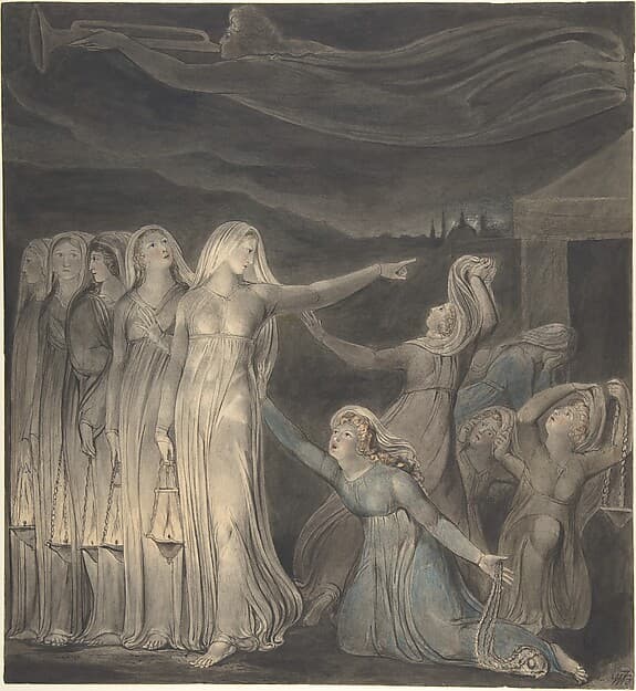 William Blake. Parable of the Wise and Foolish Virgins
