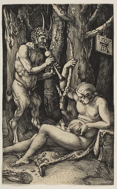 Albrecht Dürer. Family of Satyr