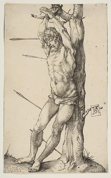 Albrecht Dürer. Saint Sebastian Bound to a Tree