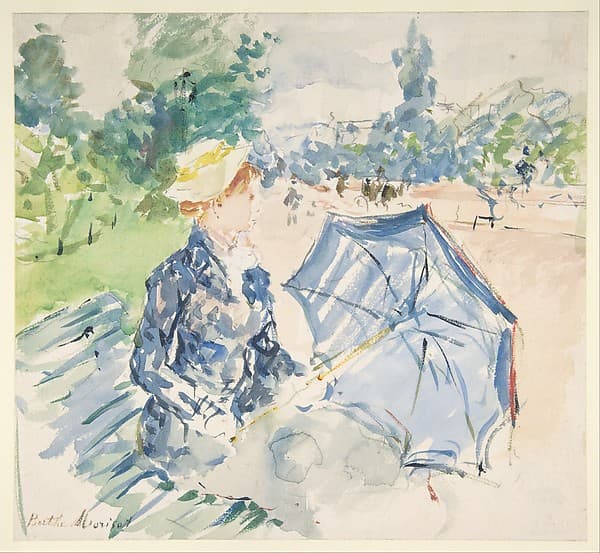 Berthe Morisot. Woman on a Bench on the Avenue du Bois