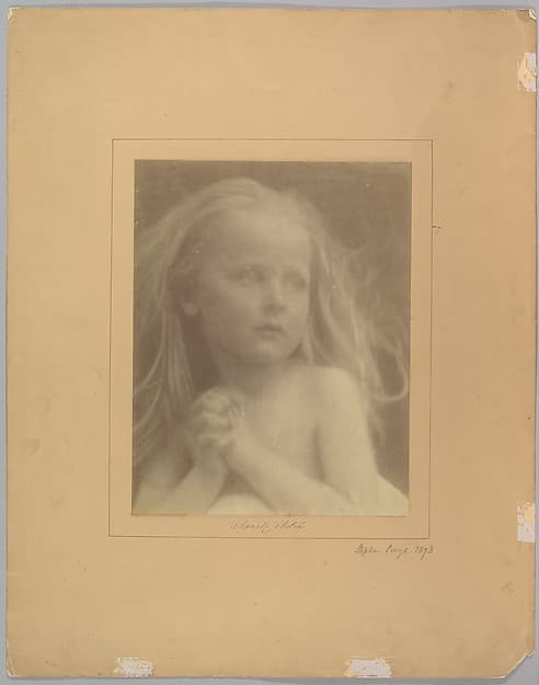 Julia Margaret Cameron. Photography "A Lovely Sketch"