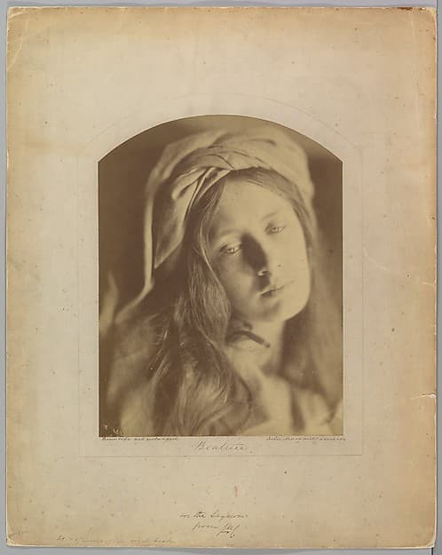 Julia Margaret Cameron. Photograph "Beatrice"