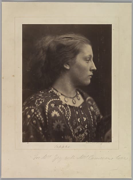 Julia Margaret Cameron. Photograph "Sappho"