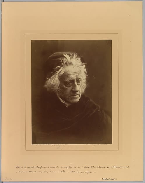 Julia Margaret Cameron. Photograph "Sir John Herschel"