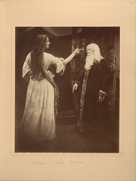 Julia Margaret Cameron. Photograph "Vivien and Merlin"