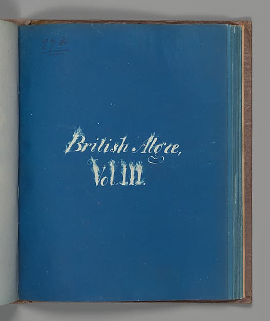 Anna Atkins. British Algae, Volume III