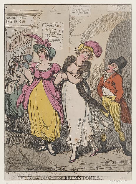 Thomas Rowlandson. A Brace of Brimstones