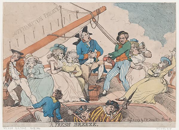 Thomas Rowlandson. A Fresh Breeze