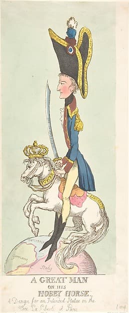 Thomas Rowlandson. A Great Man on His Hobby Horse