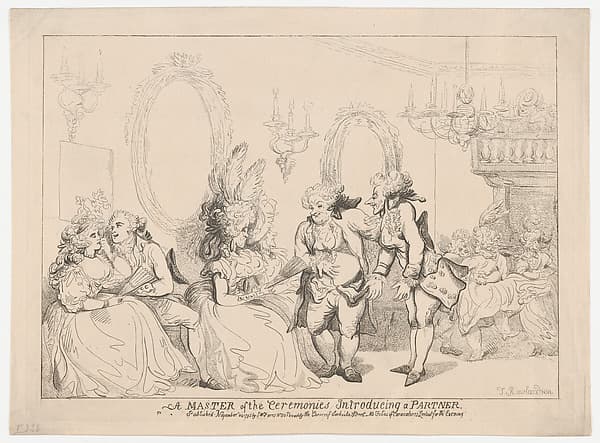 Thomas Rowlandson. A Master of Ceremonies Introducing a Partner