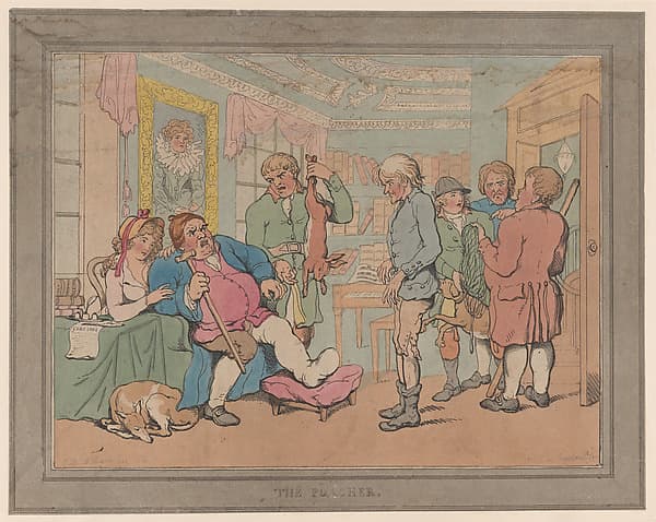 Thomas Rowlandson. Graphic Sheet “The Poacher”