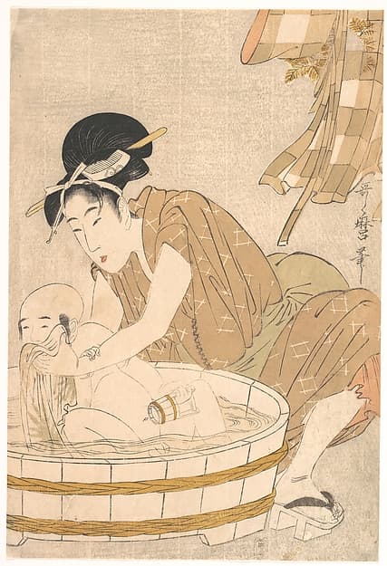 Kitagawa Utamaro. Bathtime (Gyōzui) print