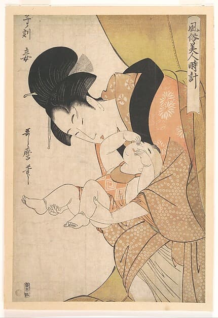 Kitagawa Utamaro. Hour of the Rat: Mistress, from the series Women’s Daily Customs (Fuzoku bijin tokei)