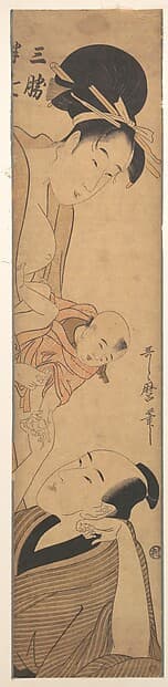 Kitagawa Utamaro. Sankatsu and Hanshichi