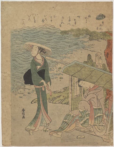 Suzuki Harunobu. The Curtain Clam
