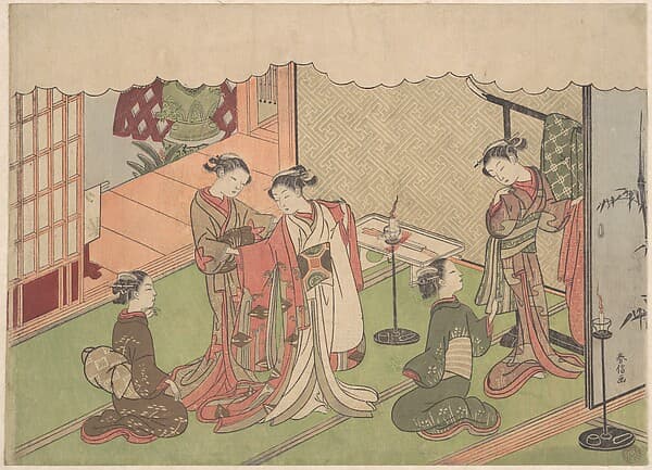 Suzuki Harunobu. The Marriage Ceremony
