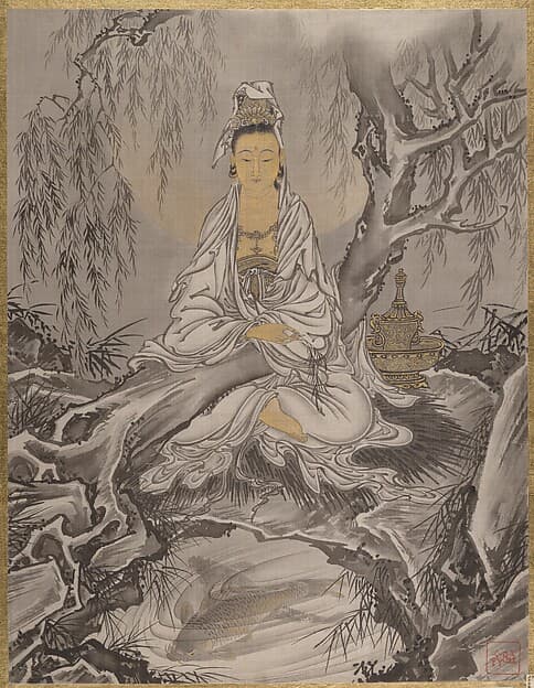 Kawanabe Kyōsai. White-Robed Kannon