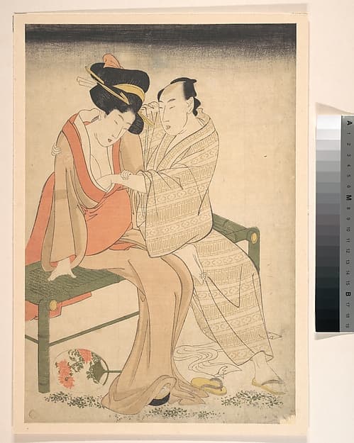 Kitagawa Utamaro. A Pair of Lovers