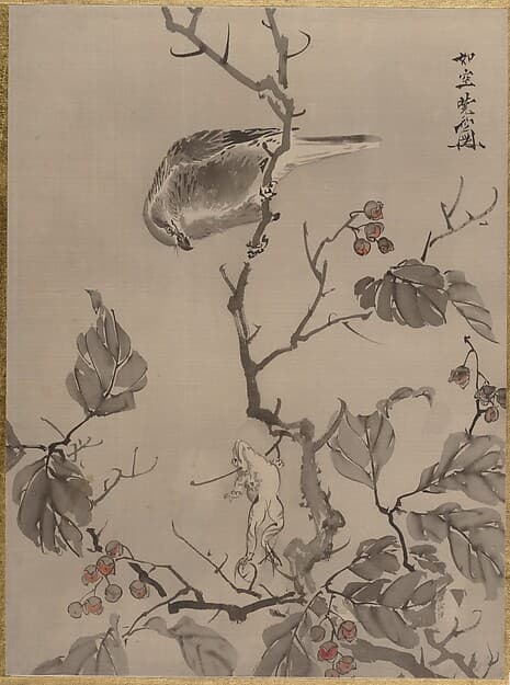 Kawanabe Kyōsai. Bird and Frog
