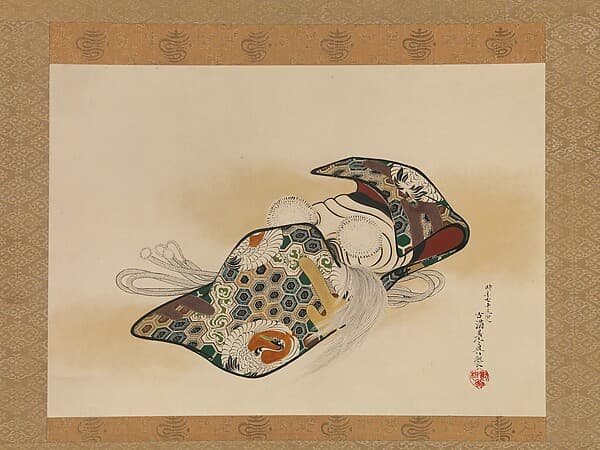 Shibata Zeshin. Mask for the Noh Play Okina