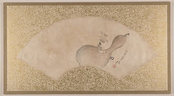 Shibata Zeshin. Flowers in Gourd