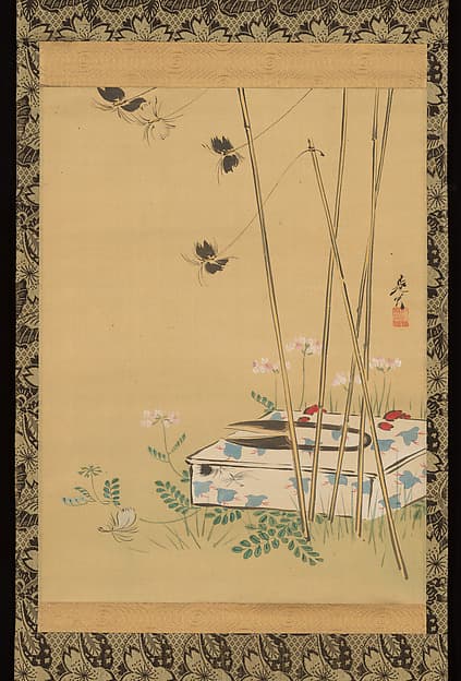 Shibata Zeshin. Garden Scene