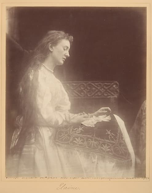 Julia Margaret Cameron. Photograph "Elaine"