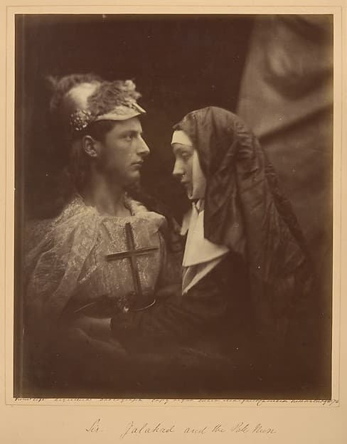 Unknown artist. Photograph "Sir Galahad and the Pale Nun"