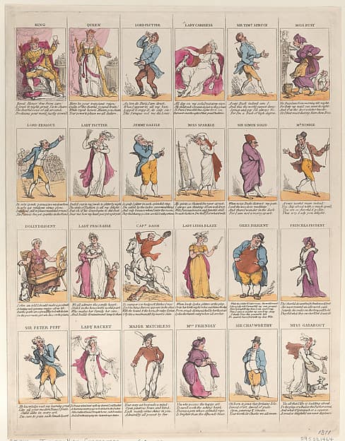 Thomas Rowlandson. Twelfth Night Characters