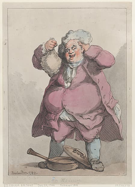 Thomas Rowlandson. Graphic Sheet "An Epicure"