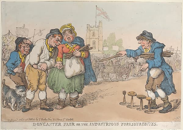 Thomas Rowlandson. Graphic Sheet Doncaster Fair or the Industrious Yorkshirebites