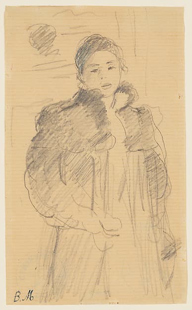 Berthe Morisot. Study for "Young Girl in a Green Coat"