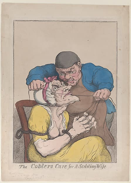 Thomas Rowlandson. The Cobbler's Cure for a Scolding Wife
