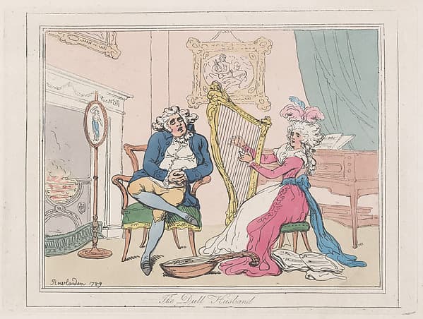 Thomas Rowlandson. The Dull Husband