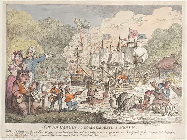 Thomas Rowlandson. The Naumacia to Commemorate a Peace