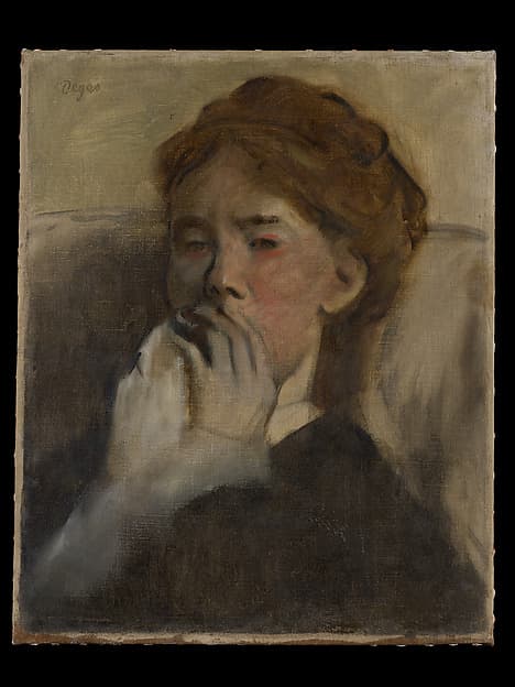 Edgar Degas. Young Woman Covering Mouth with Hand