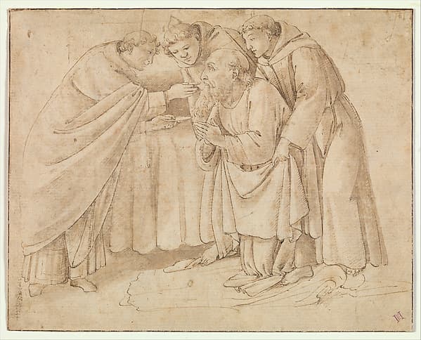 Sandro Botticelli. Last Communion of St. Jerome