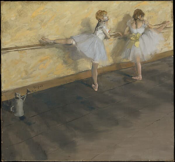 Edgar Degas. Dancers Exercising at the Barre